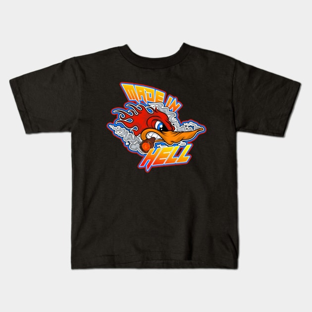 Built for Speed Made in Hell Kids T-Shirt by Made in Hell